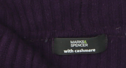 Womens UK Size 12 Marks and Spencer Purple Wrap Jumper