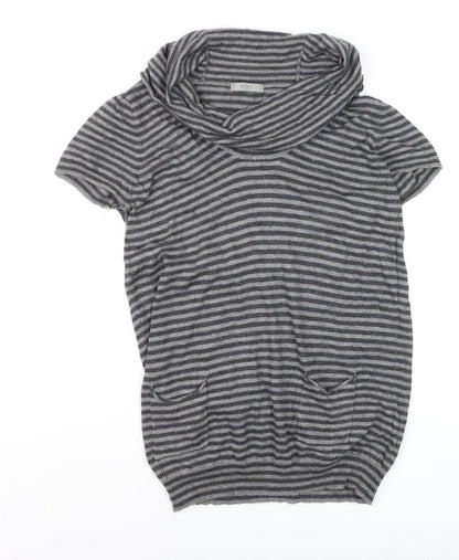 Womens UK Size 12 Marks and Spencer Grey Tunic Blouse