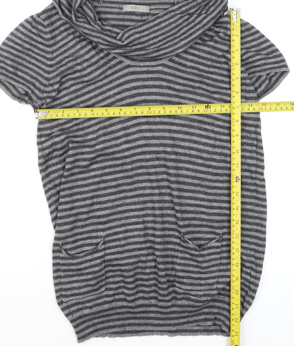 Womens UK Size 12 Marks and Spencer Grey Tunic Blouse