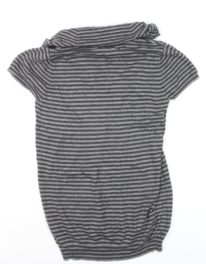 Womens UK Size 12 Marks and Spencer Grey Tunic Blouse