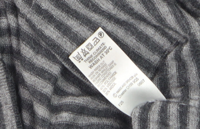 Womens UK Size 12 Marks and Spencer Grey Tunic Blouse