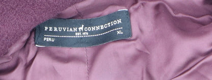 Womens UK Size XL Peruvian Connection Purple Overcoat
