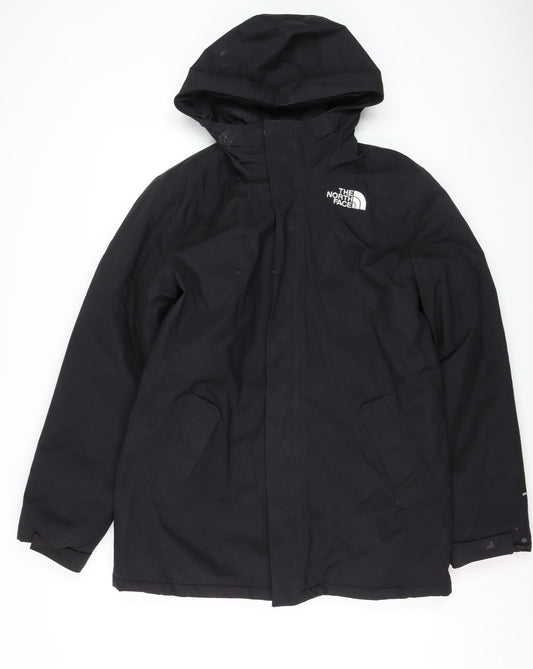 The North Face Men's Black Waterproof Hooded Parka Jacket M