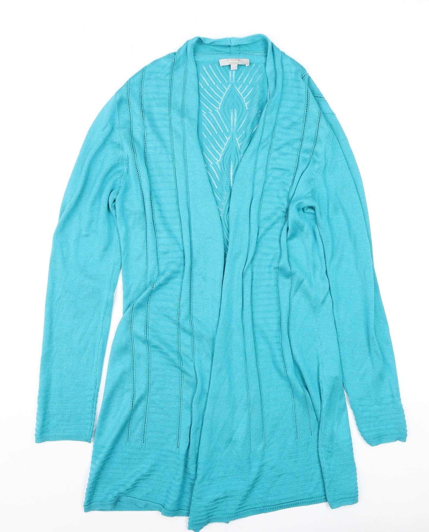 Womens UK Size L Marks and Spencer Blue Cardigan Jumper