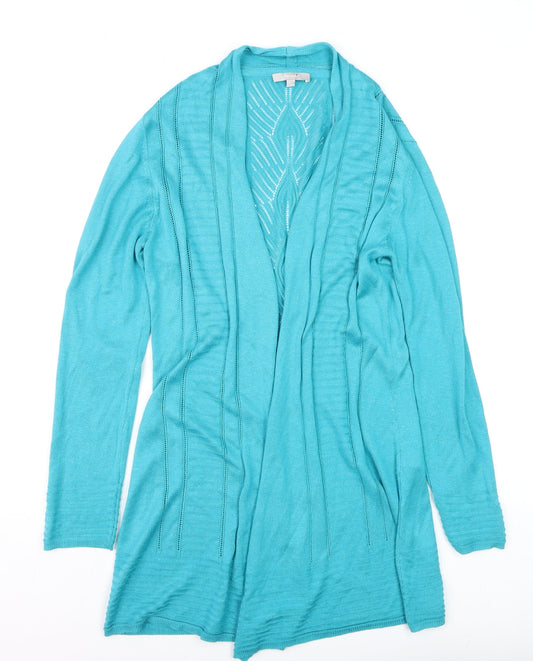 Womens UK Size L Marks and Spencer Blue Cardigan Jumper