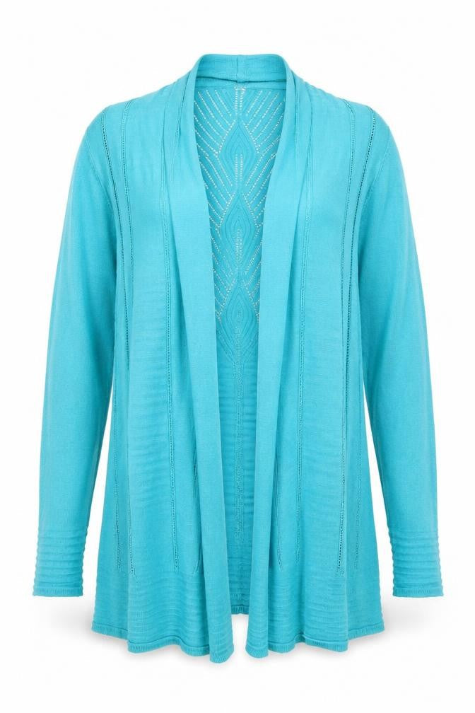 Womens UK Size L Marks and Spencer Blue Cardigan Jumper