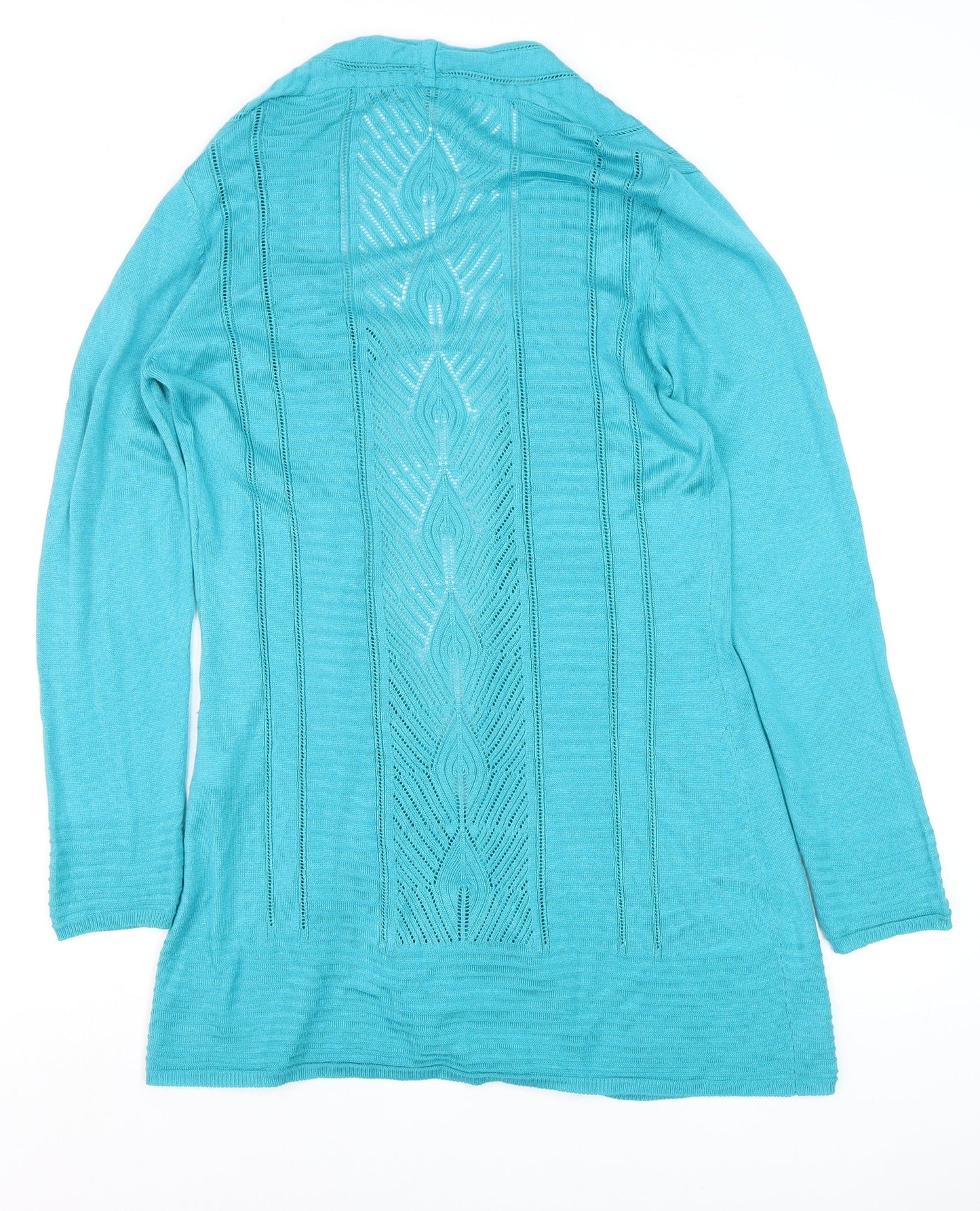 Womens UK Size L Marks and Spencer Blue Cardigan Jumper