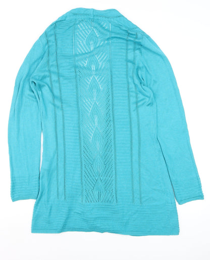 Womens UK Size L Marks and Spencer Blue Cardigan Jumper