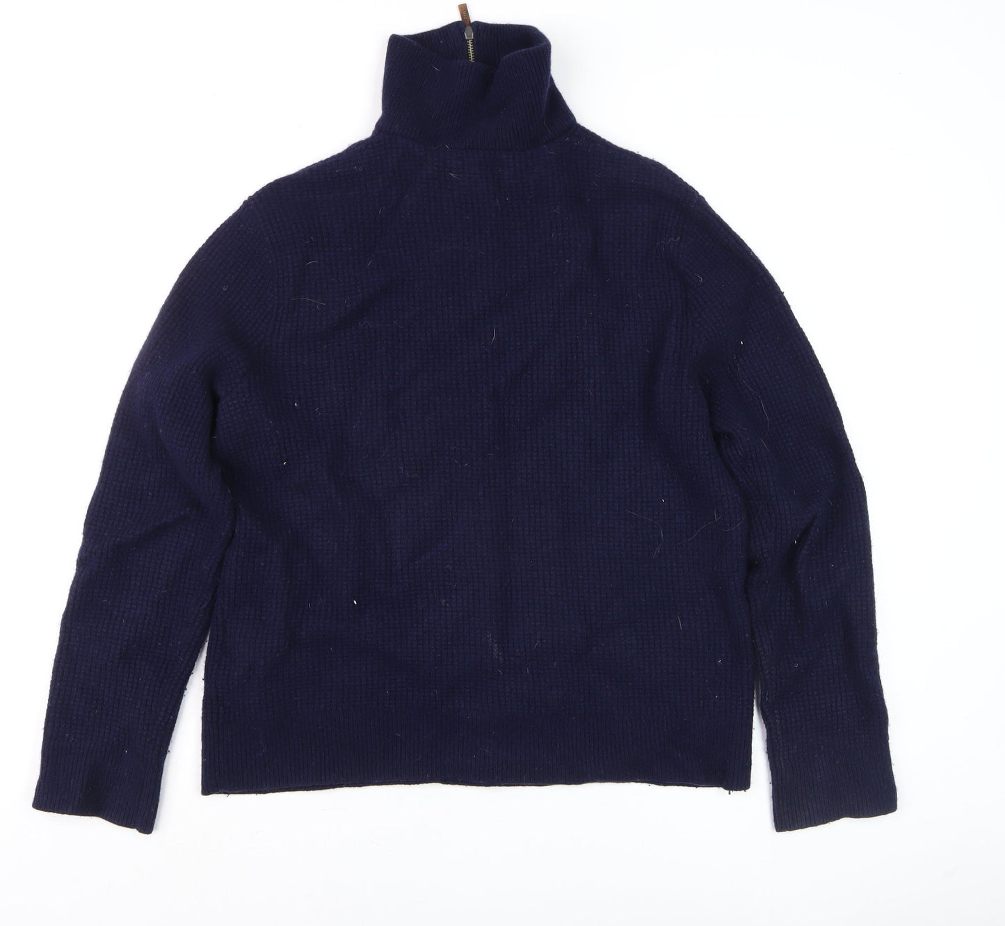Mens UK Size L Polo Ralph Lauren Blue 1/2 Zip Jumper