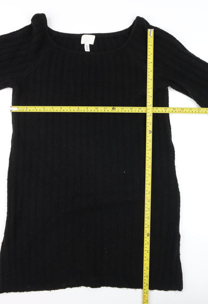 Womens UK Size 12 H&M Black Pullover Jumper
