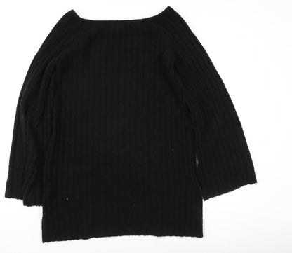 Womens UK Size 12 H&M Black Pullover Jumper