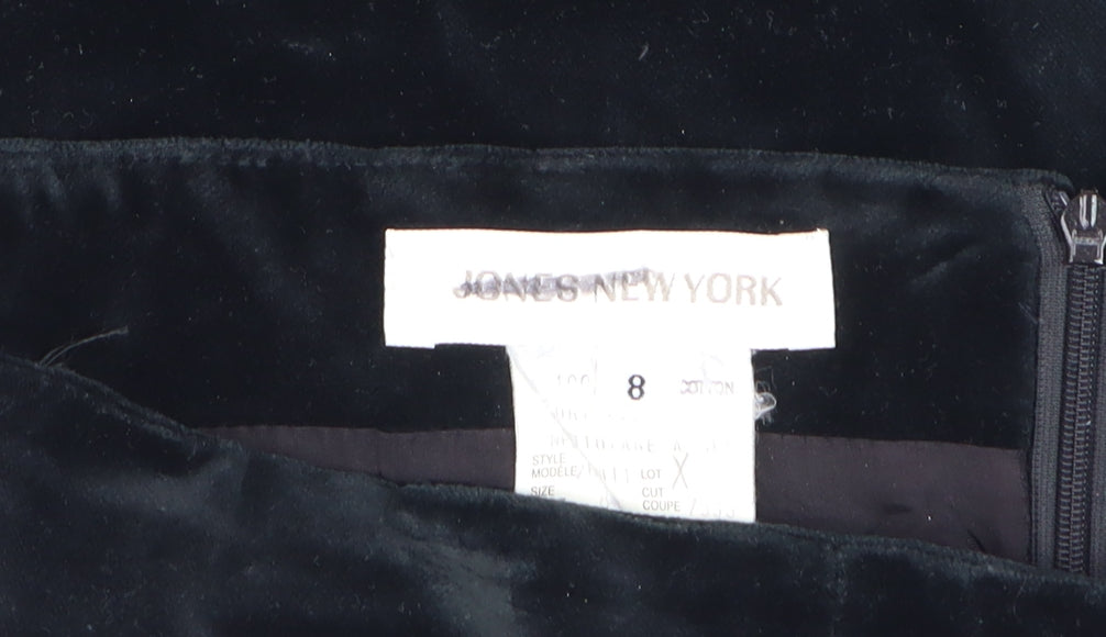 Womens UK Size 12 Jones New York Straight & Pencil Velvet Skirt