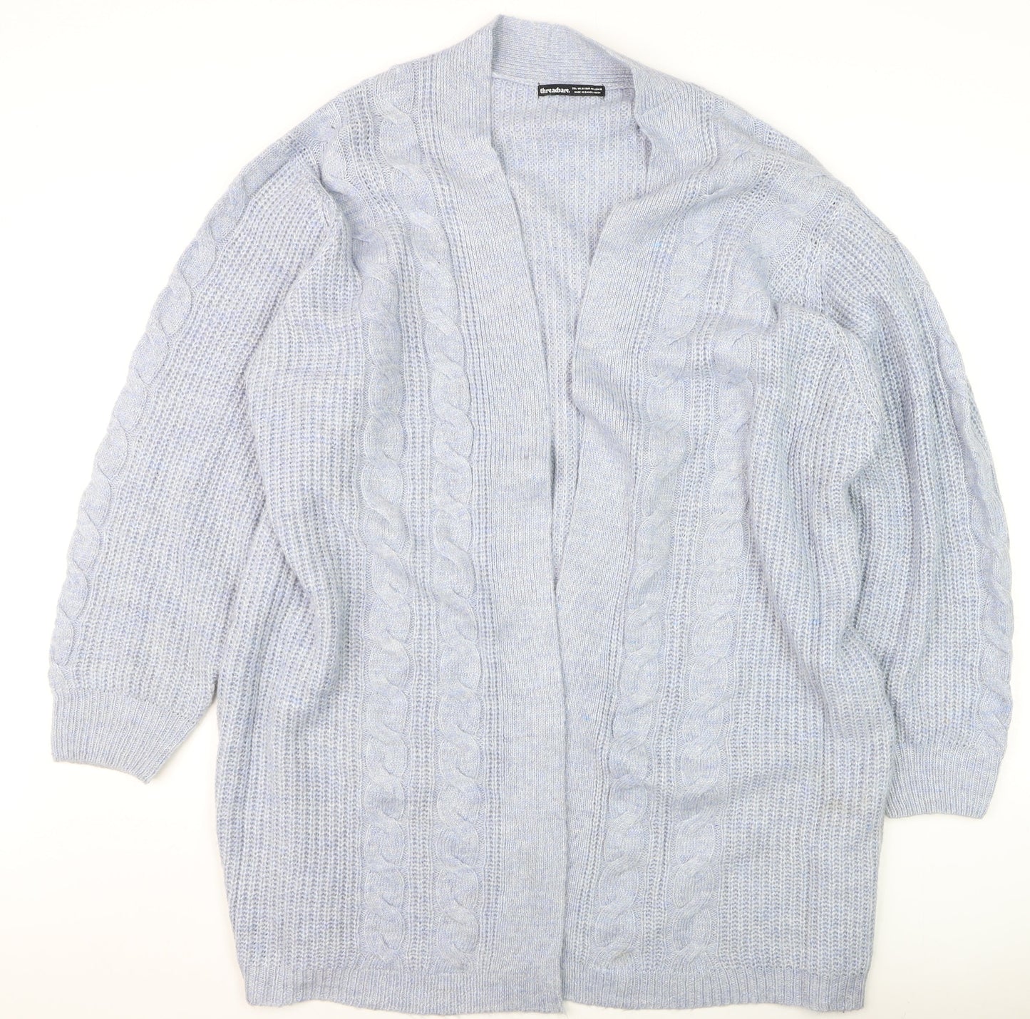 Womens UK Size 2XL Threadbare Grey Cardigan Jumper