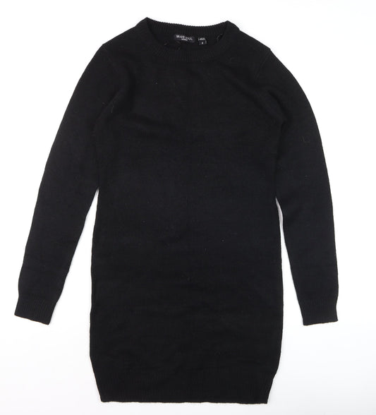 Womens UK Size 8 Brave Soul Black Pullover Jumper