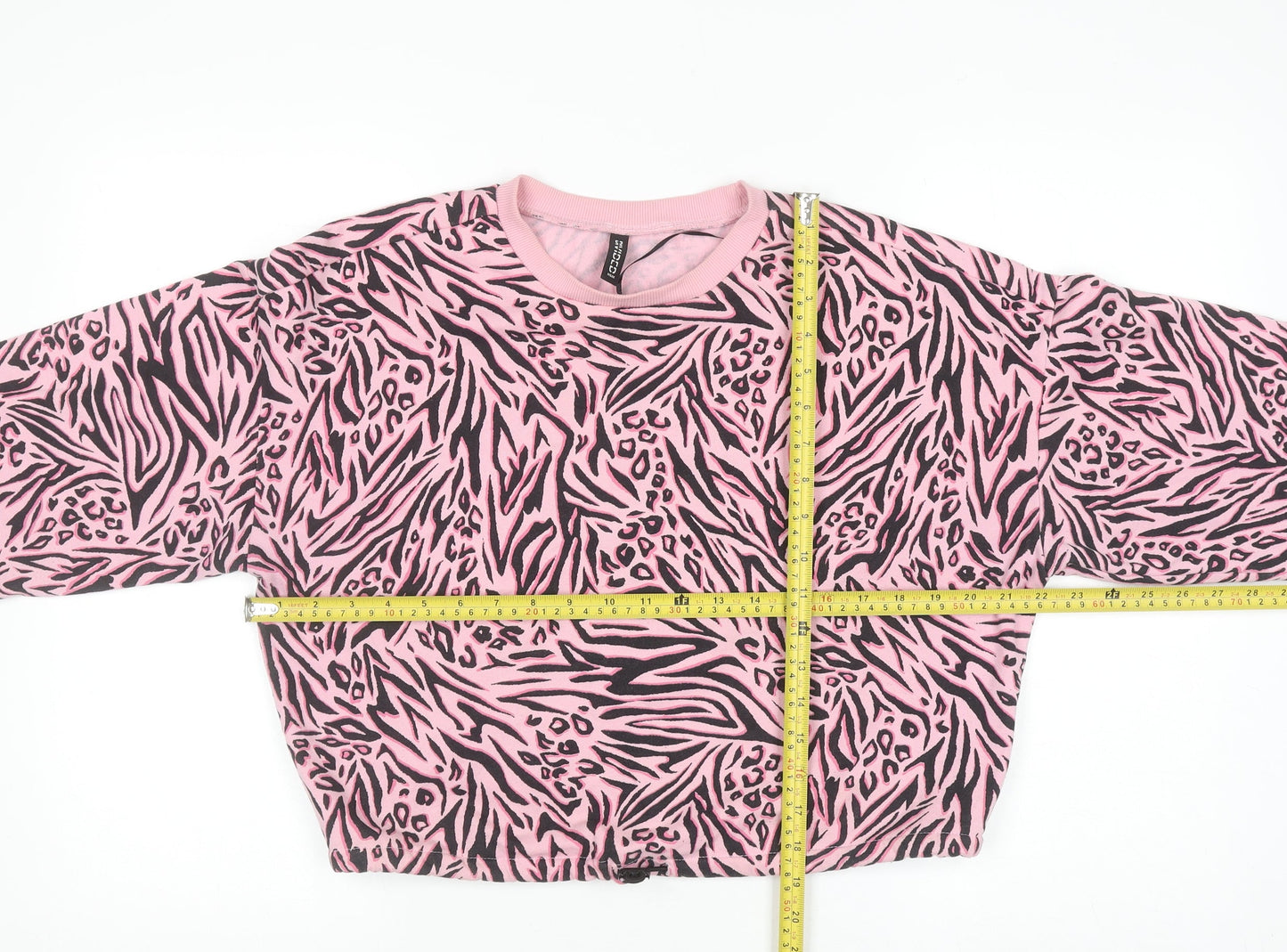 Womens UK Size S H&M Pink Pullover Sweatshirt