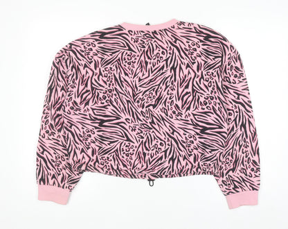 Womens UK Size S H&M Pink Pullover Sweatshirt