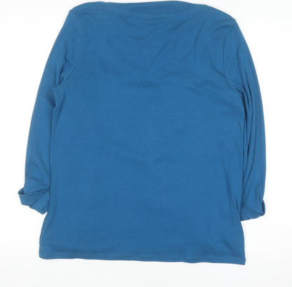 Womens UK Size 12 Maine New England Blue Tunic Blouse