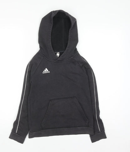 Boys UK Size 9-10 Years adidas Black Pullover Hoodie