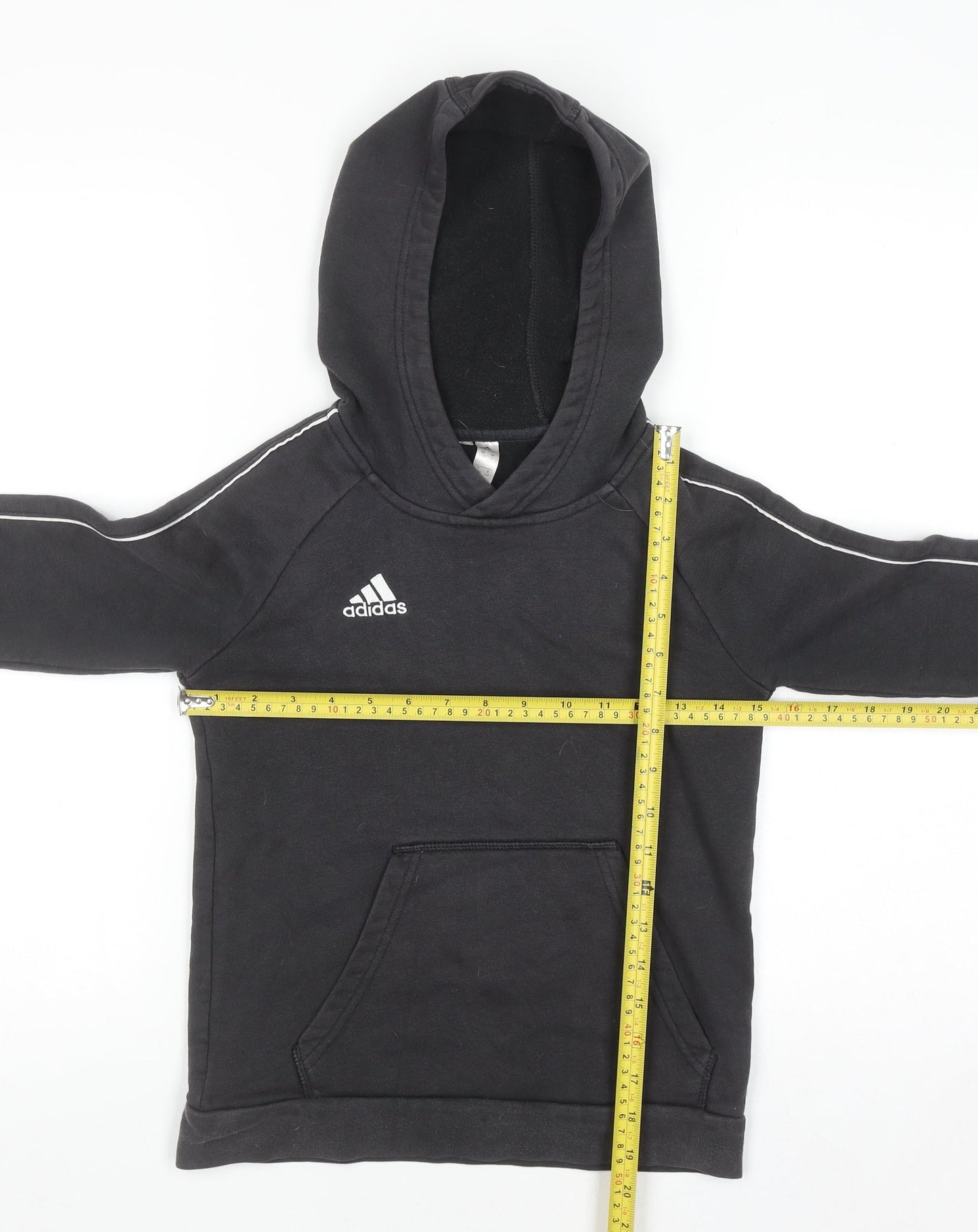 Boys UK Size 9-10 Years adidas Black Pullover Hoodie