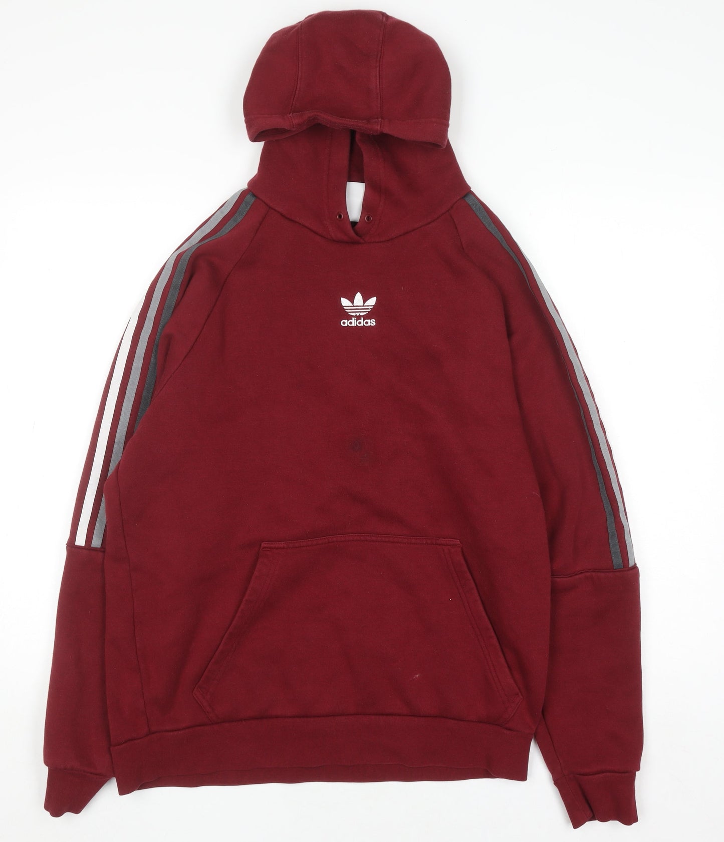 Mens UK Size M adidas Red Pullover Hoodie