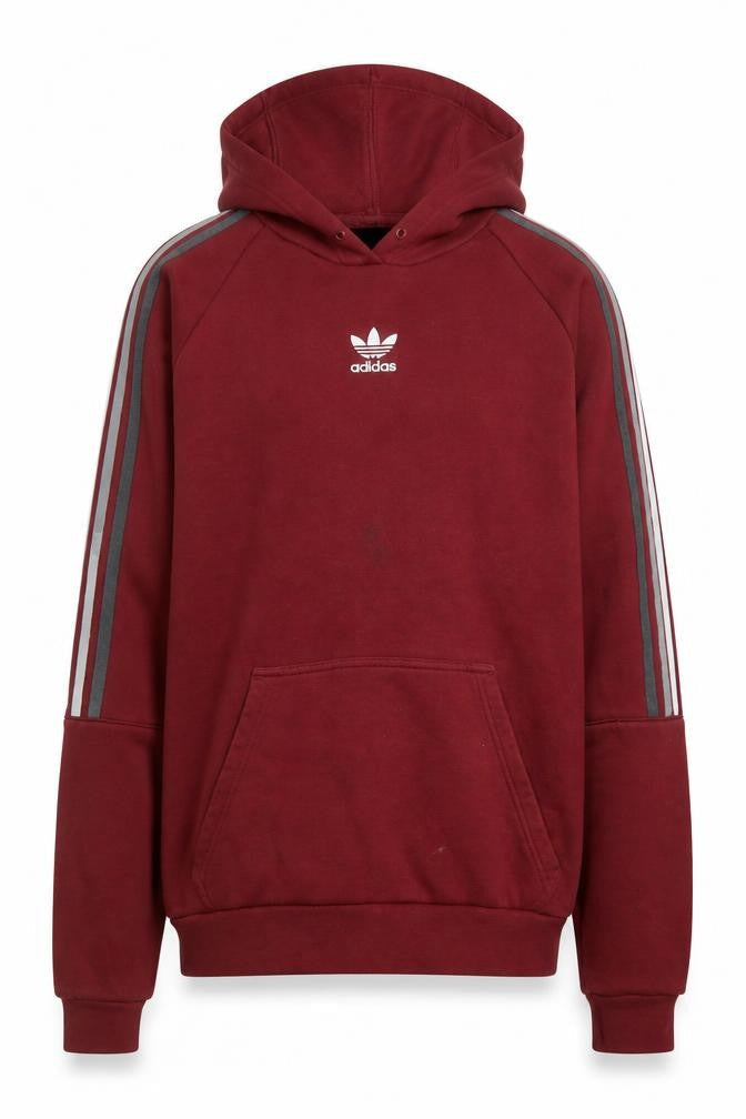 Mens UK Size M adidas Red Pullover Hoodie