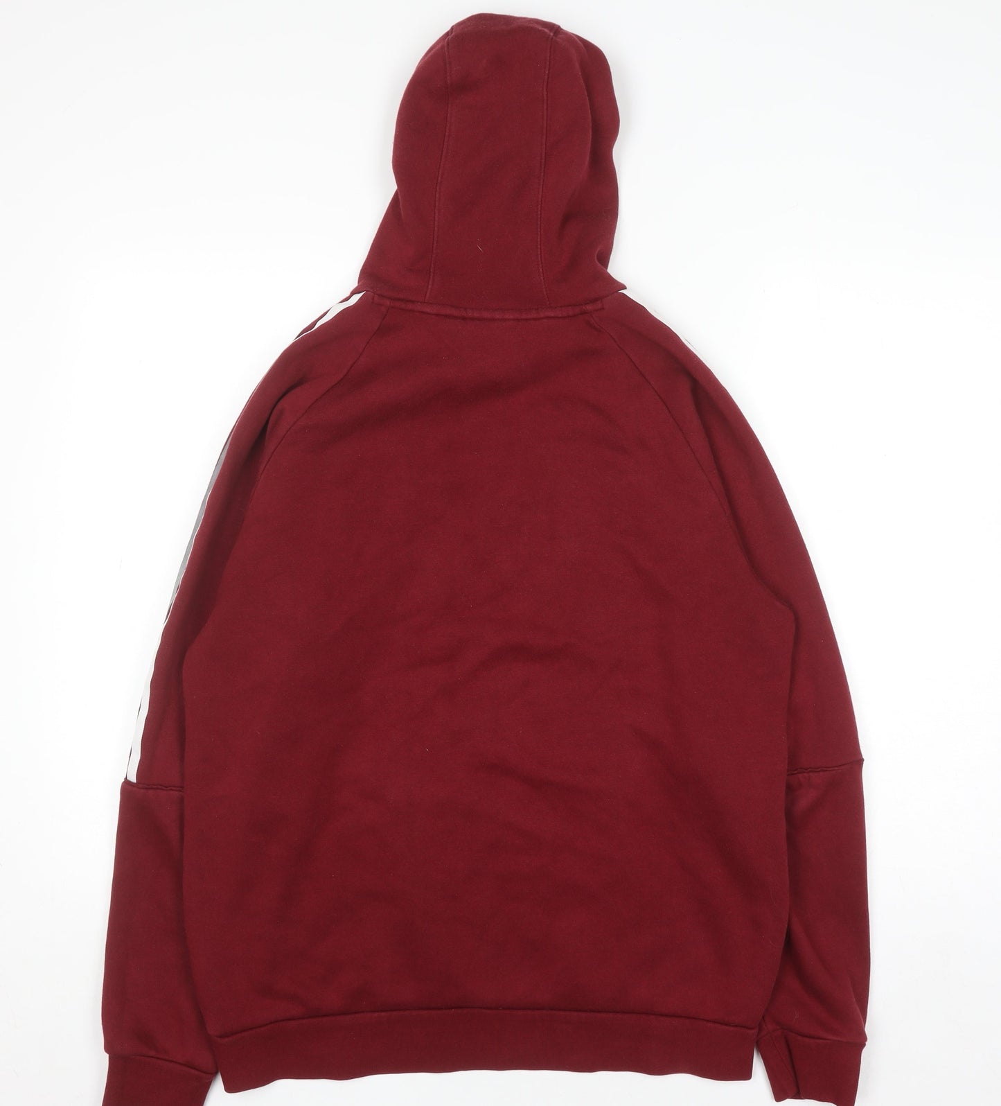 Mens UK Size M adidas Red Pullover Hoodie