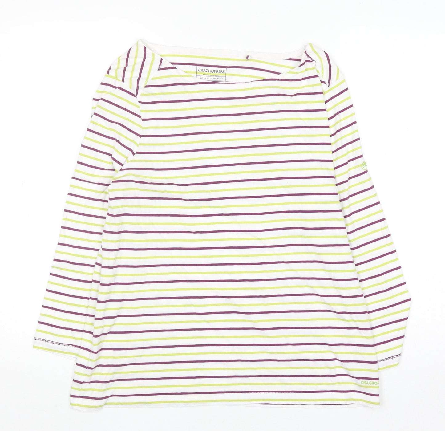 Womens UK Size 16 Craghoppers Multicoloured Basic T-Shirt