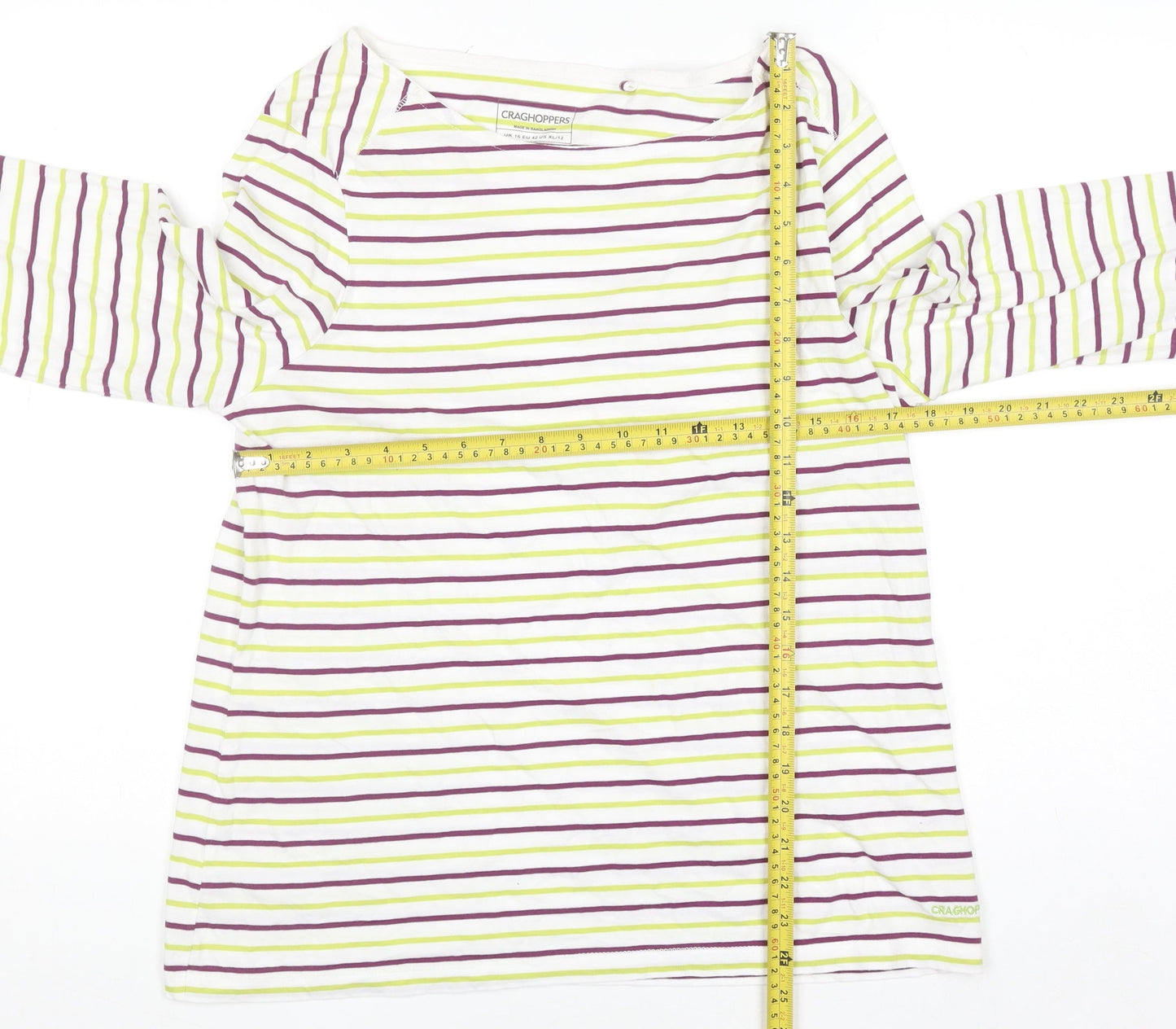 Womens UK Size 16 Craghoppers Multicoloured Basic T-Shirt