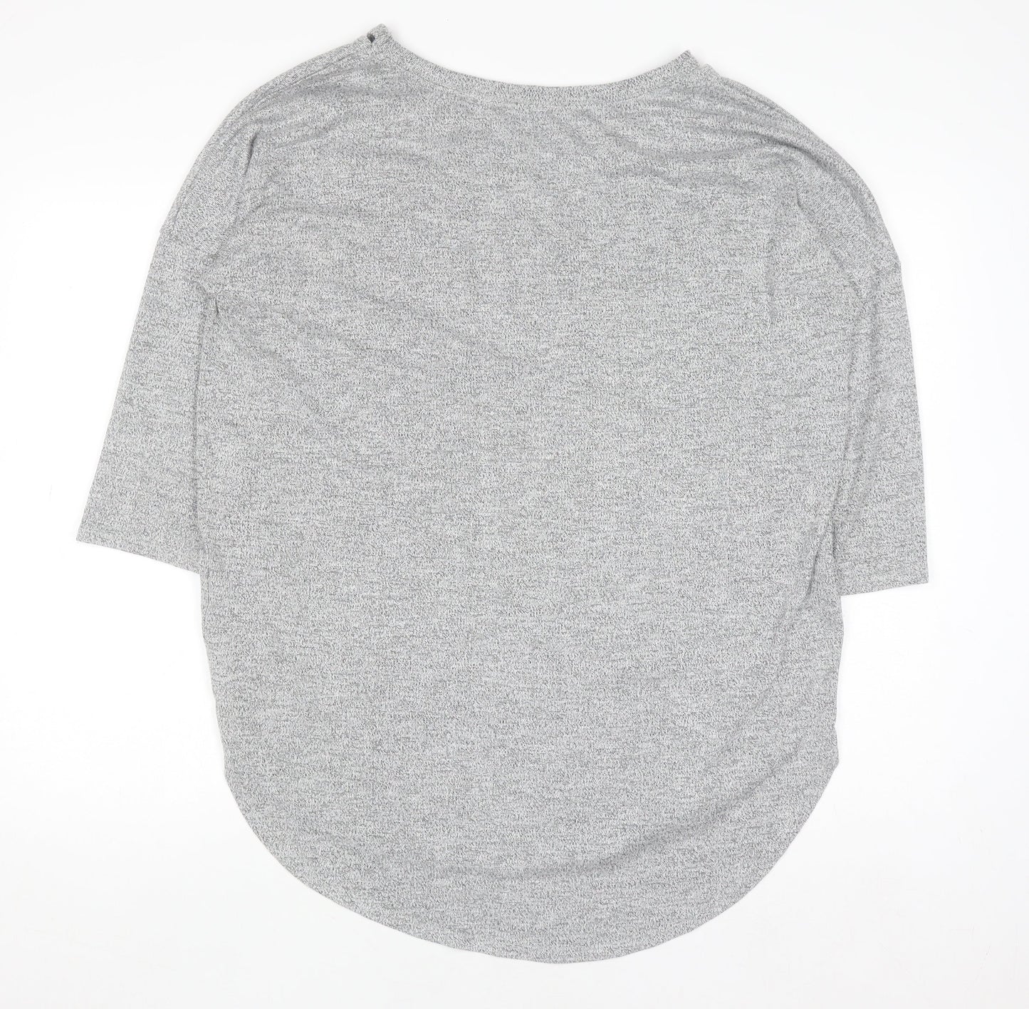 Womens UK Size L Matalan Grey Basic T-Shirt