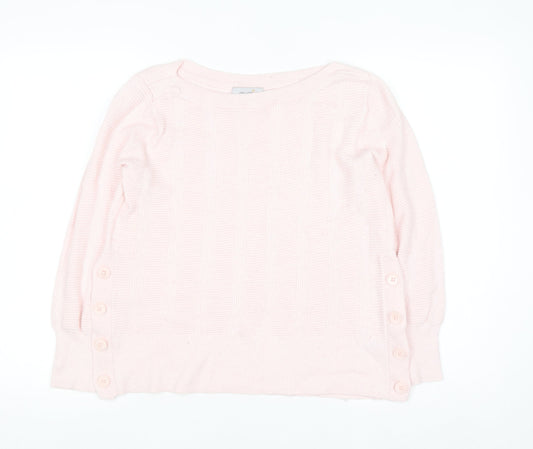 Womens UK Size 12 Marks and Spencer Pink Pullover Jumper