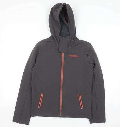 Boys UK Size 11-12 Years Mountain Warehouse Grey Soft Shell