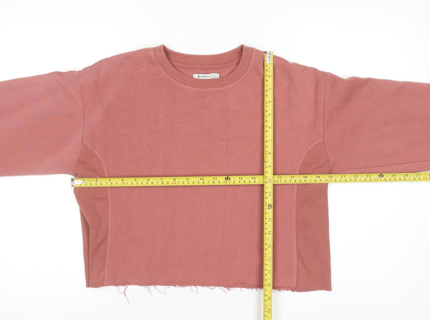 Womens UK Size 12 Stradivarius Pink Pullover Sweatshirt