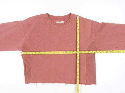 Womens UK Size 12 Stradivarius Pink Pullover Sweatshirt