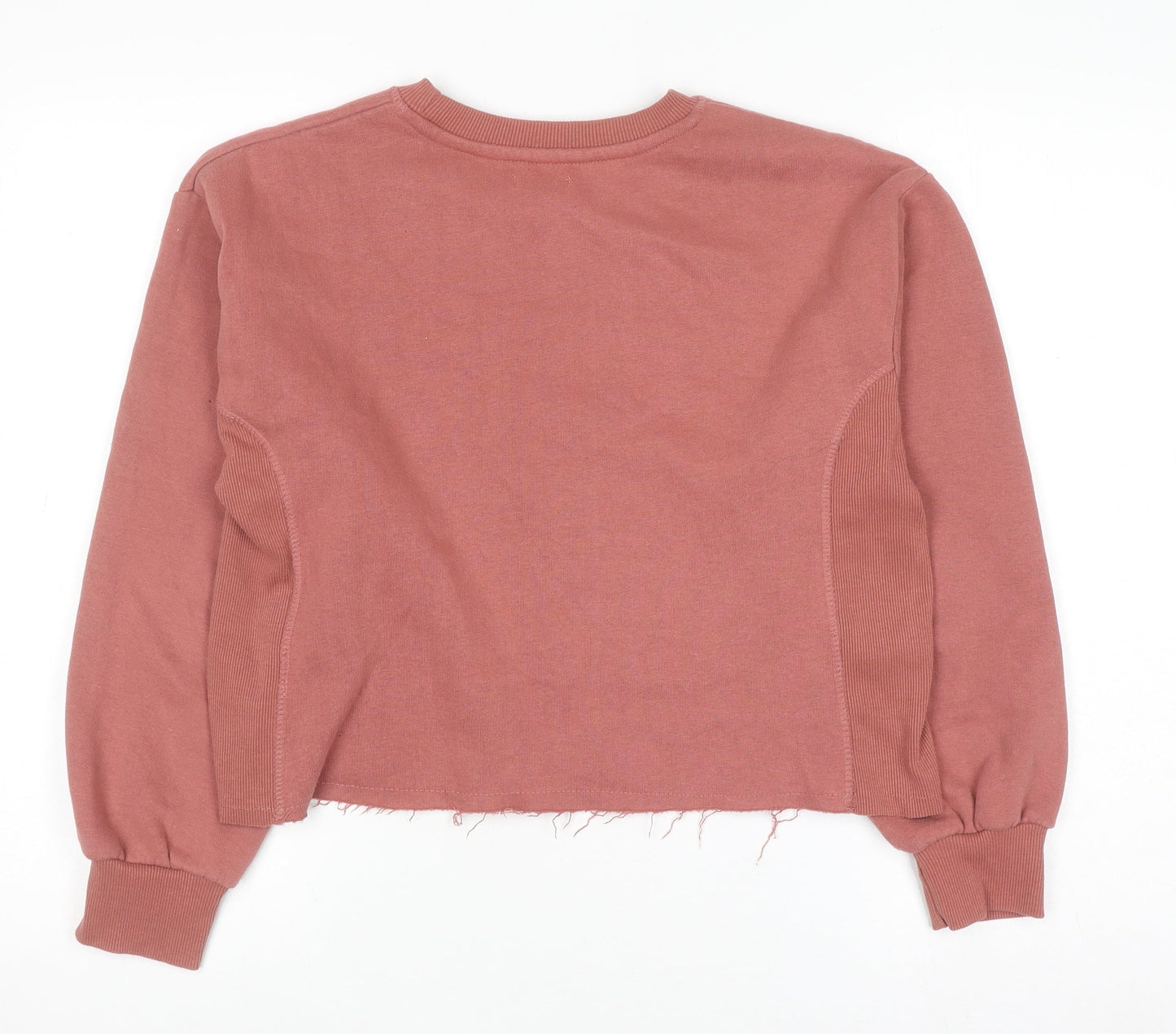 Womens UK Size 12 Stradivarius Pink Pullover Sweatshirt