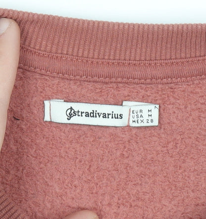 Womens UK Size 12 Stradivarius Pink Pullover Sweatshirt