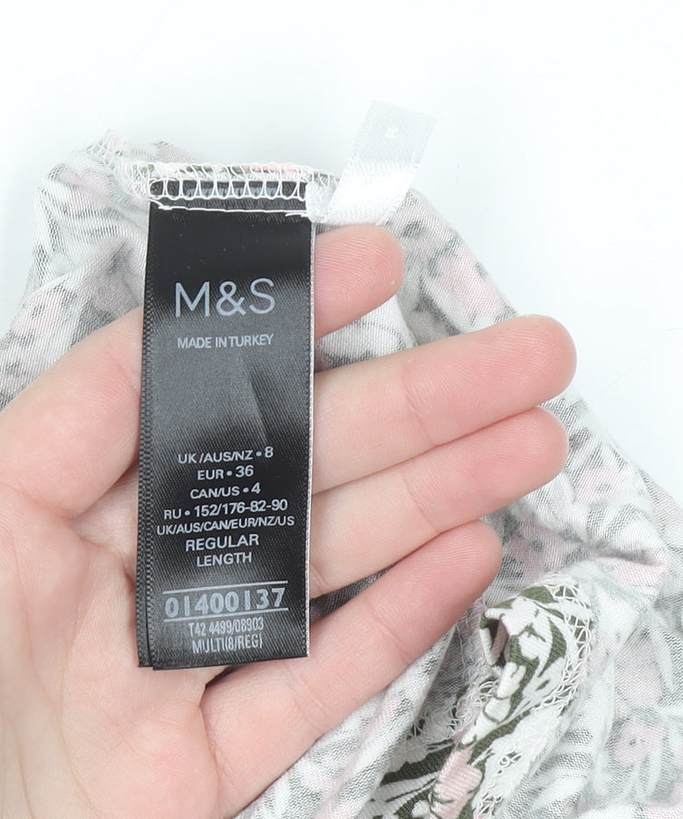 Womens UK Size 8 Marks and Spencer A-Line Dress