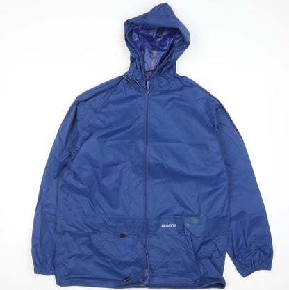 Mens UK Size S Regatta Blue Rain Coat