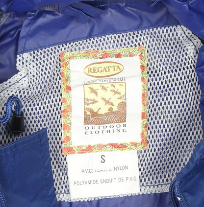 Mens UK Size S Regatta Blue Rain Coat