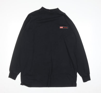 Aprilia Racing Men's Black Cotton Long Sleeve High Neck Top L