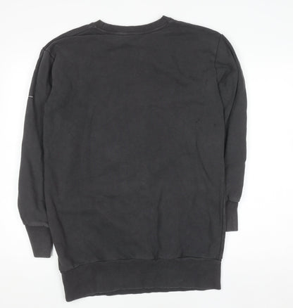 Womens UK Size 10 Superdry Black Pullover Sweatshirt