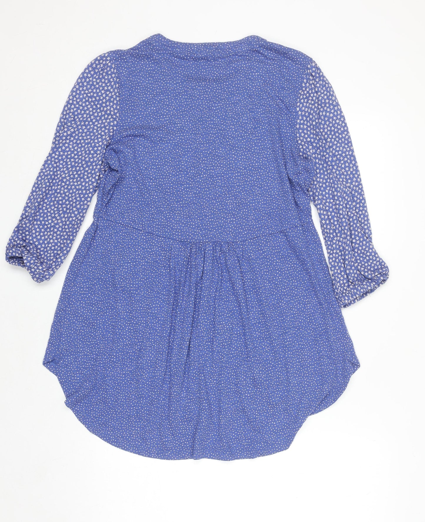 Womens UK Size 10 Fat Face Blue Tunic Blouse