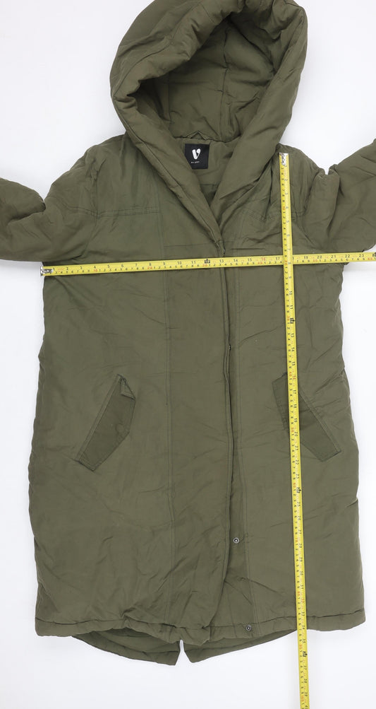 Womens UK Size 12 Very Green Puffer Jacket