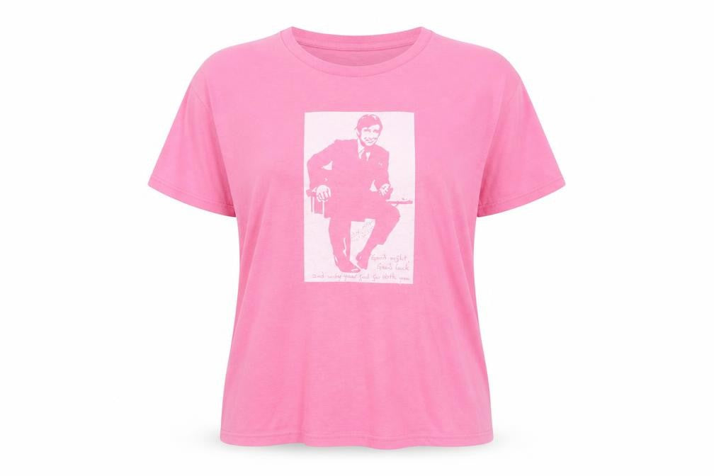 Anvil Womens Pink Graphic T-Shirt XL Short Sleeve Crew Neck