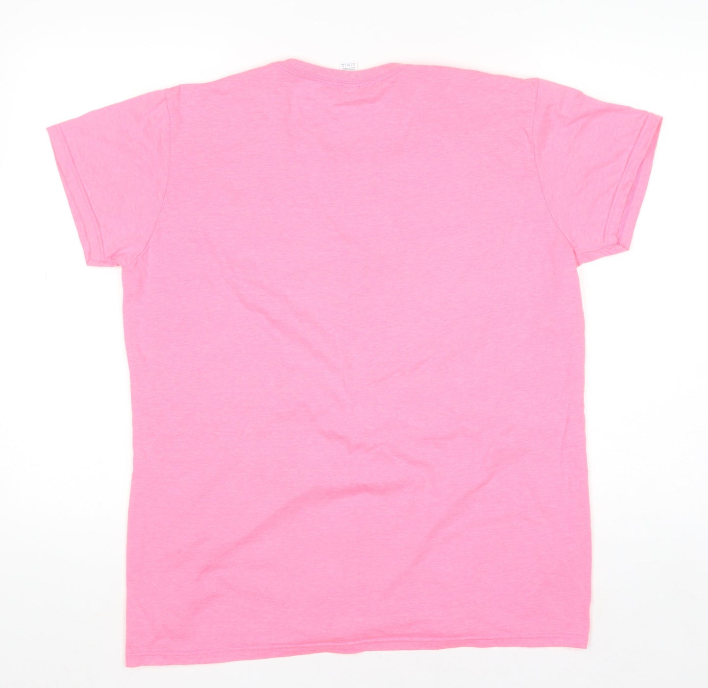 Anvil Womens Pink Graphic T-Shirt XL Short Sleeve Crew Neck