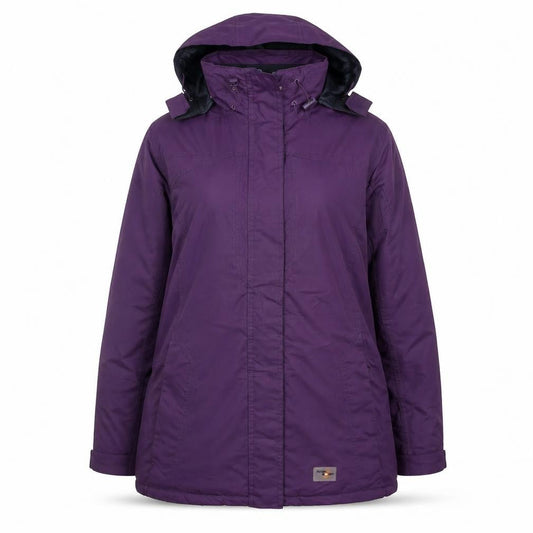 Arctic Storm Womens Purple Hooded Waterproof Anorak Jacket UK 14
