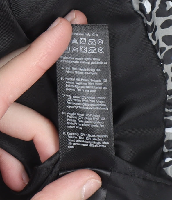 Womens UK Size 14 F&F Grey Puffer Jacket