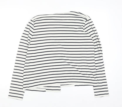 Womens UK Size L Jaeger White Cardigan Jumper