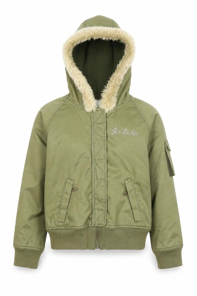 Girls UK Size 10 Years Ted Baker Green Bomber Jacket