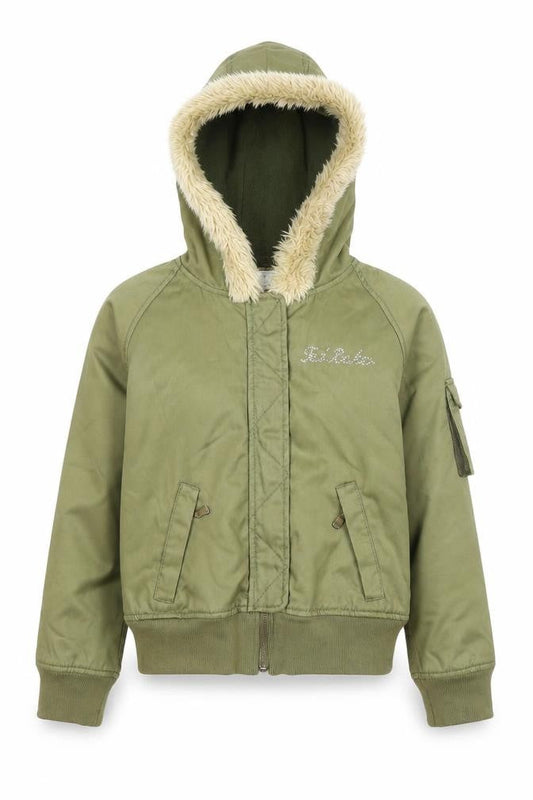 Girls UK Size 10 Years Ted Baker Green Bomber Jacket