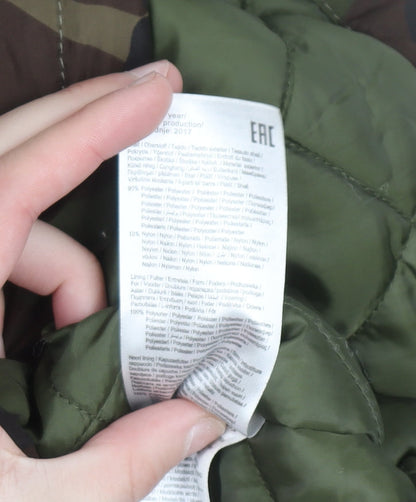 Womens UK Size S Only Green Parka Coat